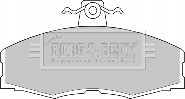 BORG & BECK stabdžių trinkelių rinkinys, diskinis stabdys BBP1080